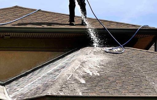 pressure washing roof