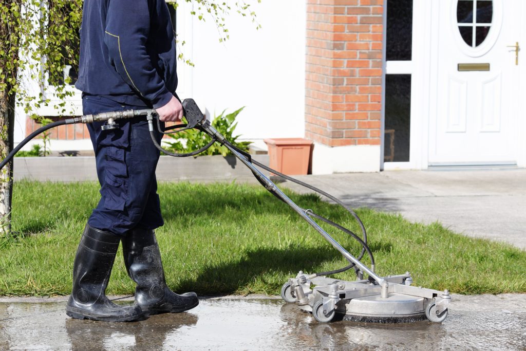 pressure washing walkways